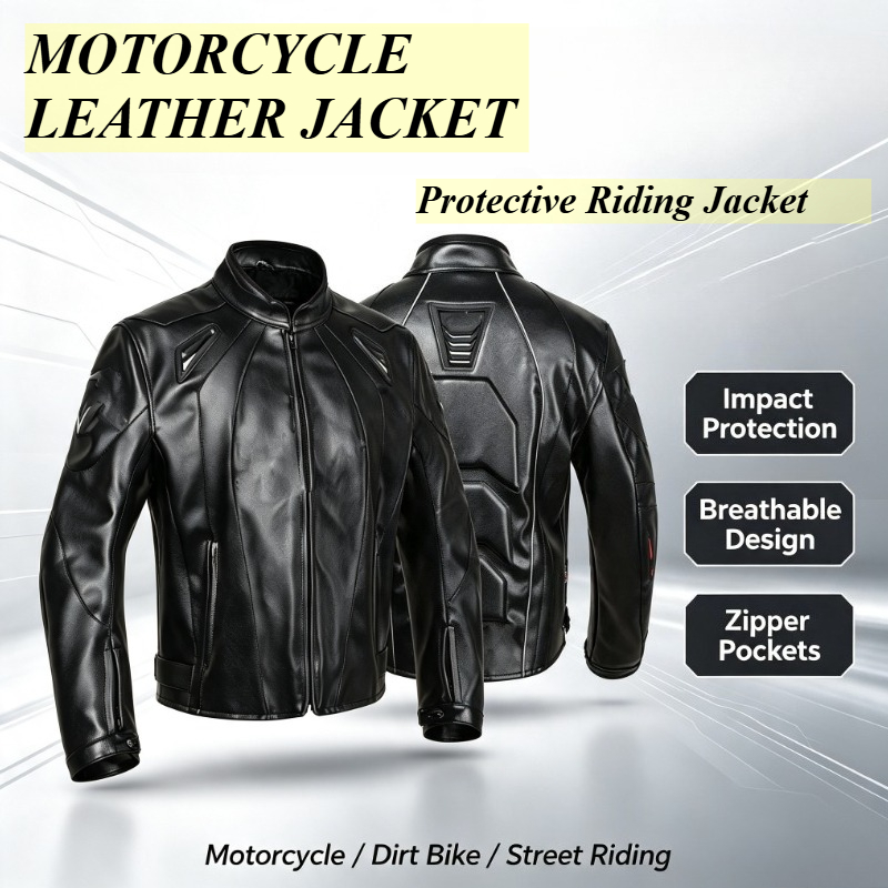 Riding Jacket Leather - Jas Balap Motor - Jaket Kulit