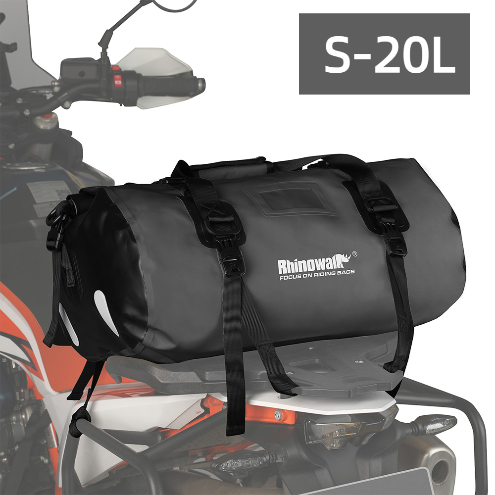 Motorcycle Gear Travel Bag - Rhinowalk tas ekor motor 20L, tas