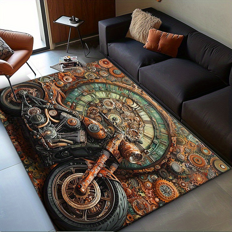 Motorcycle Gear Wash - Karpet Perlengkapan Sepeda Motor Steampunk untuk