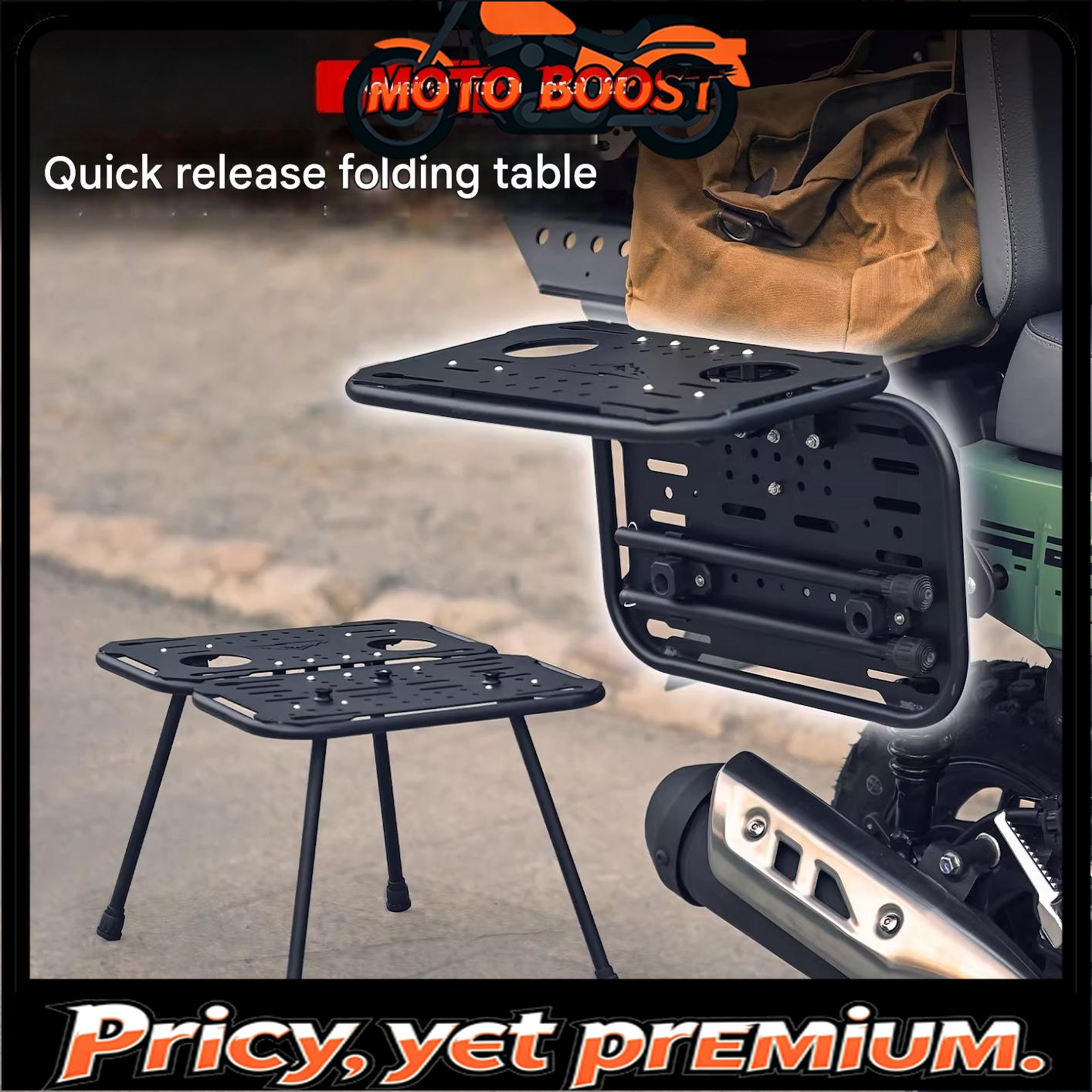 Motorcycle Gear Travel Bag - Rak Bagasi Belakang Lepas Pasang Cepat