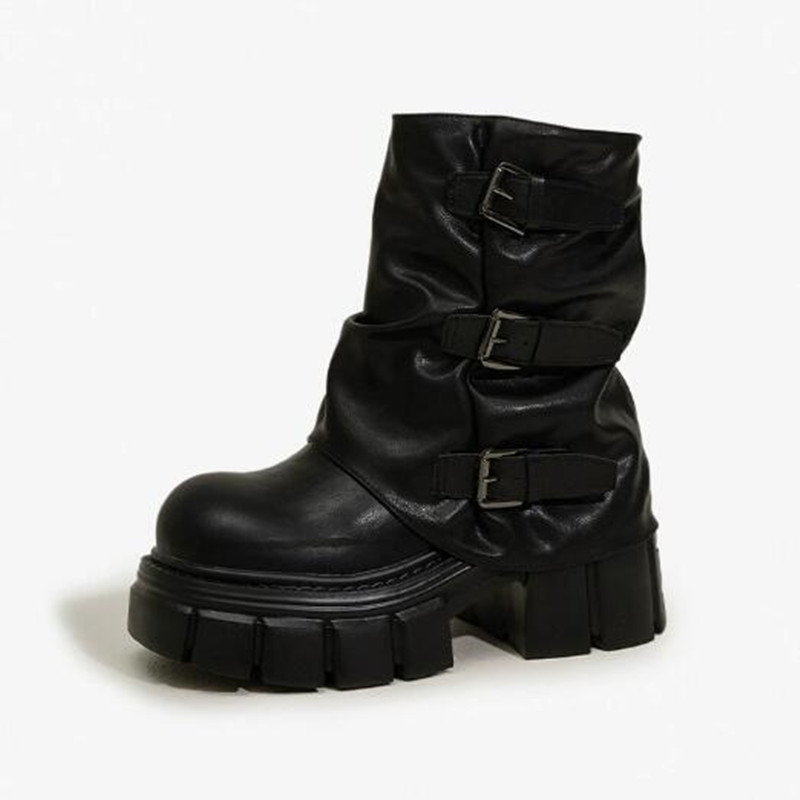 Riding Boot Short - Sepatu Boots Platform Wanita 9cm 2026,