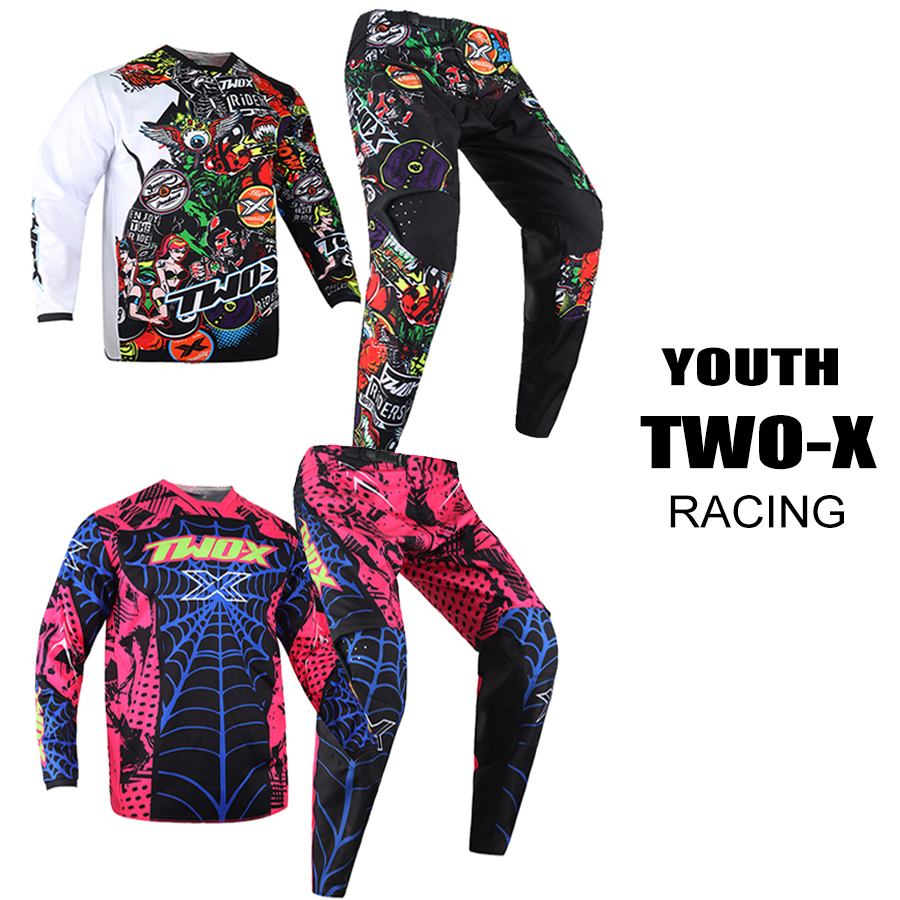 Gear X Motorcycle - Set Perlengkapan Motorcross Two-X Youth Podium,