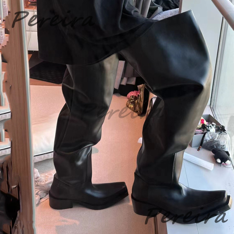 Riding Boot Short - Sepatu Bot Setinggi Lutut Bersol Tebal