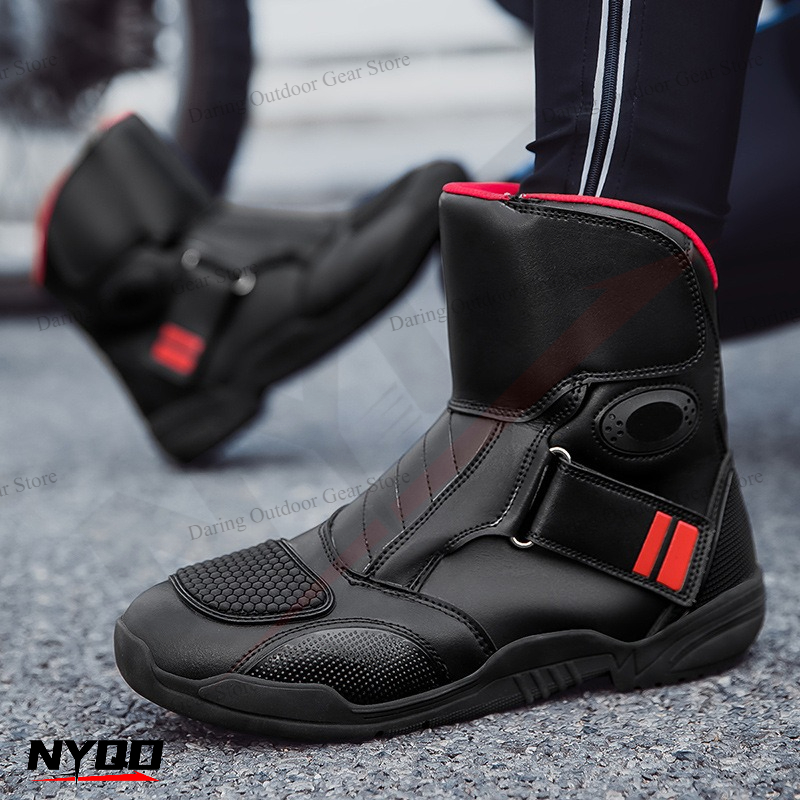 Sepatu Bot Sepeda Motor Sepatu - Motorcycle Gear Plus Size Women ulasan dan harga
