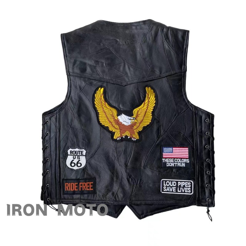 Rompi Motor Baru Pria Cafe Mot - Riding Jacket Leather ulasan dan harga