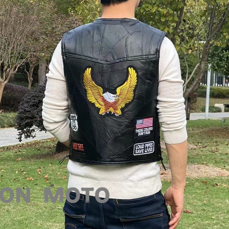 Rompi Motor Baru Pria Cafe Mot - Riding Jacket Leather ulasan dan harga