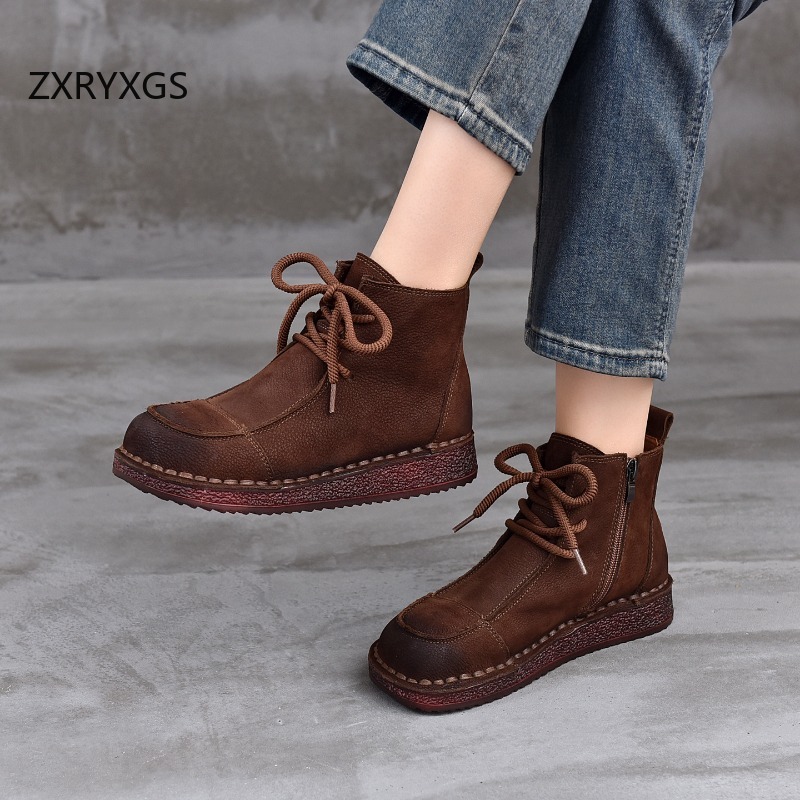 ZXRYXGS Sepatu Bot Kulit Sapi  - Riding Boot Short ulasan dan harga