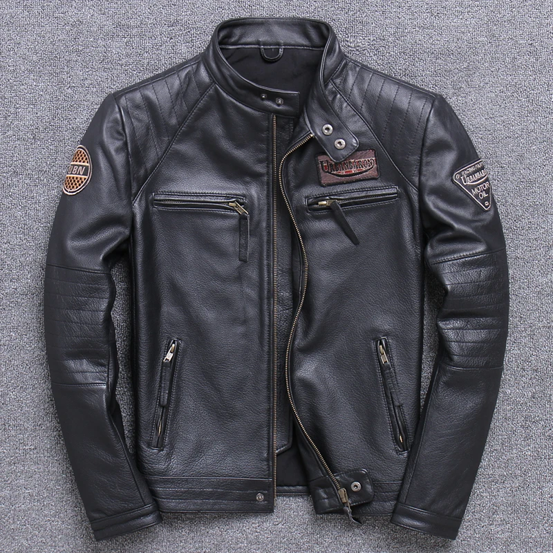 Jaket kulit asli untuk pria, j - Riding Jacket Leather ulasan dan harga