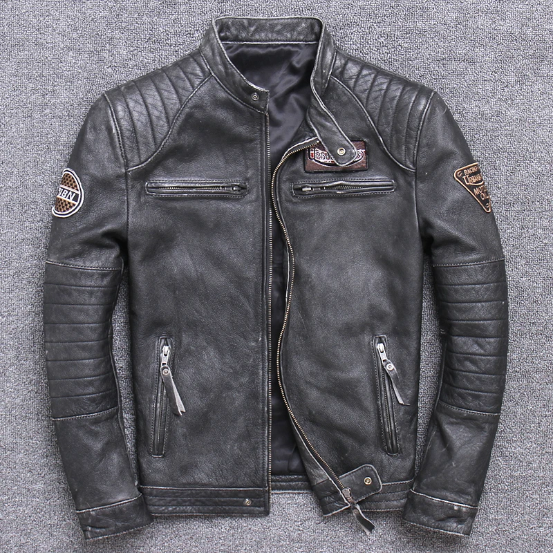 Jaket kulit asli untuk pria, j - Riding Jacket Leather ulasan dan harga