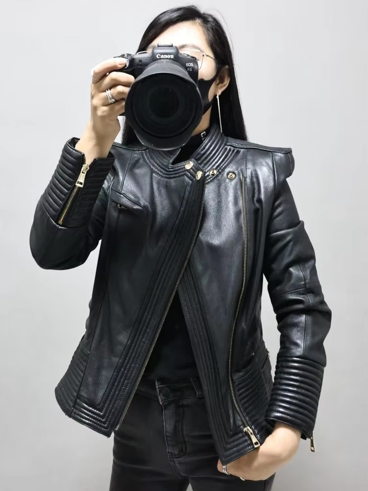 Jaket Kulit Domba Asli Wanita  - Riding Jacket Leather ulasan dan harga