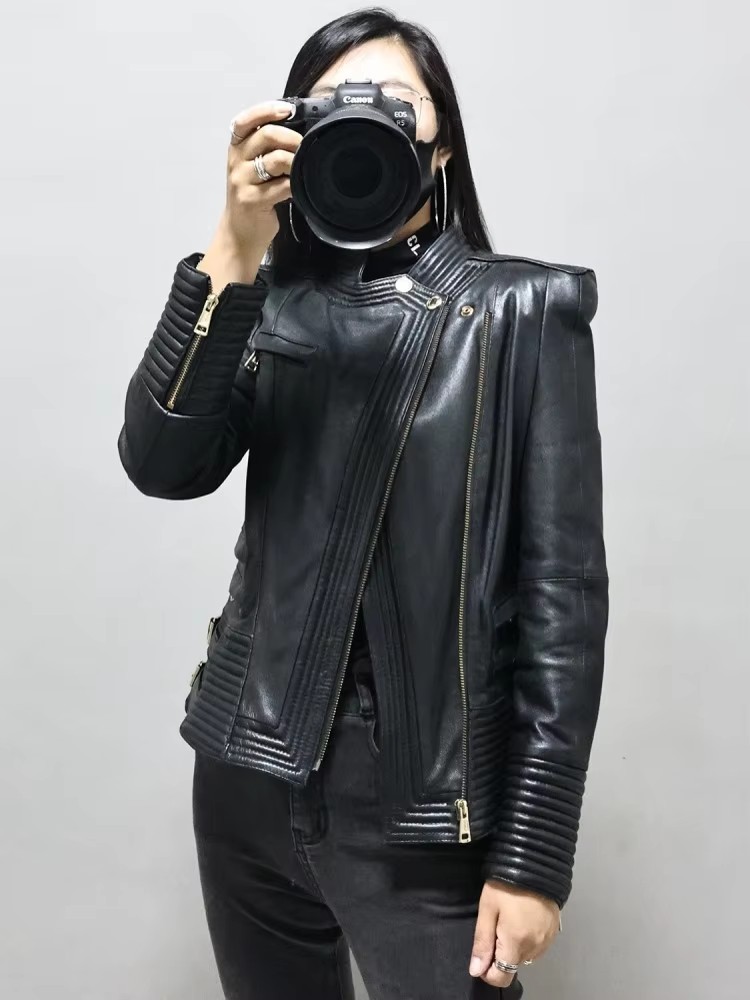 Jaket Kulit Domba Asli Wanita  - Riding Jacket Leather ulasan dan harga