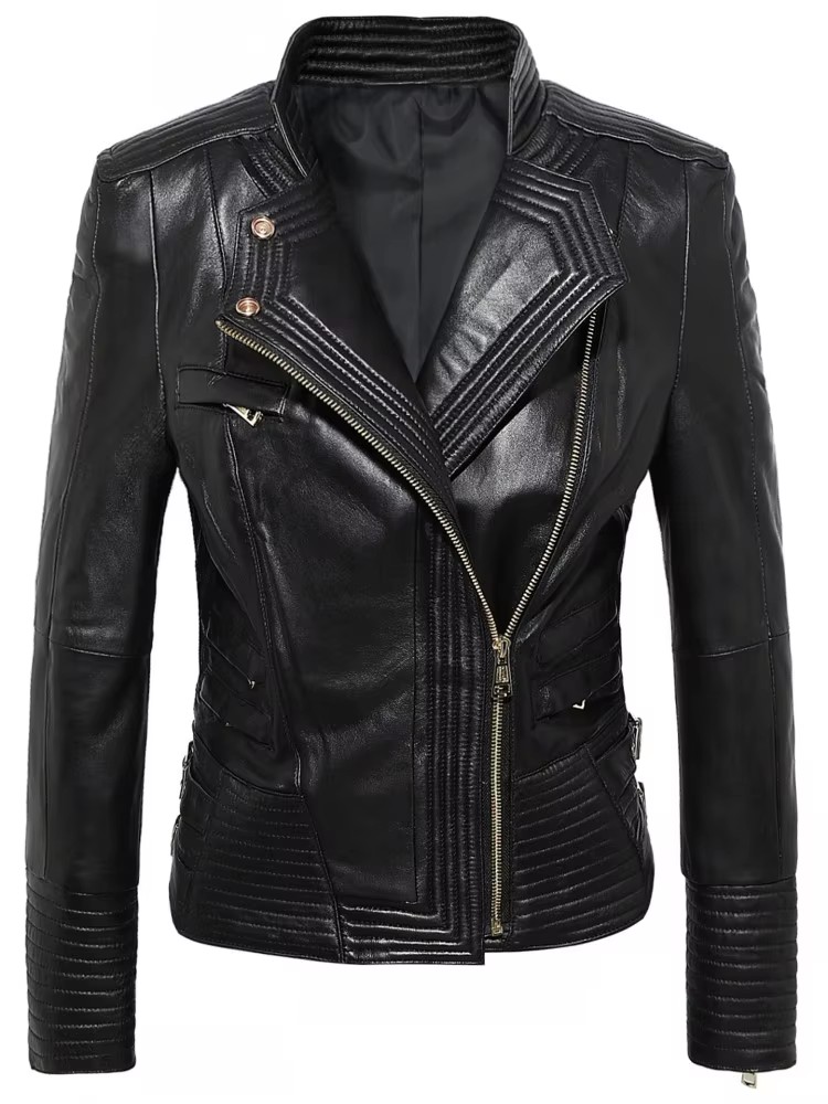 Jaket Kulit Domba Asli Wanita  - Riding Jacket Leather ulasan dan harga