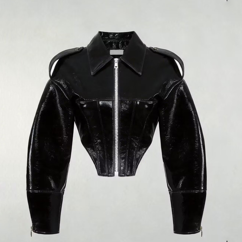 Jaket Kulit Wanita Vintage Mod - Riding Jacket Leather ulasan dan harga
