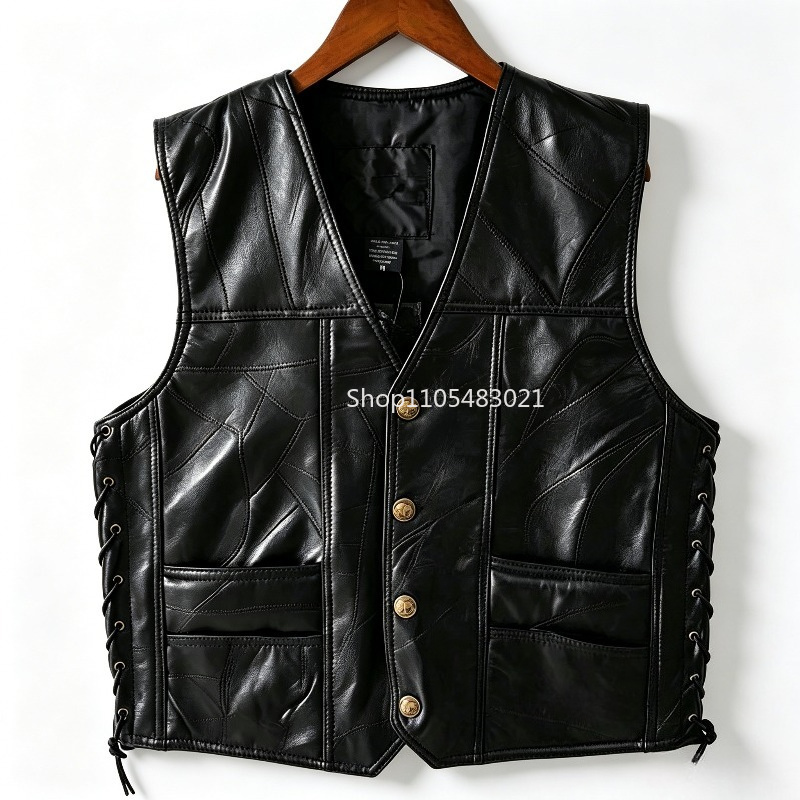 Rompi Kulit Hitam Pria Model P - Riding Jacket Leather ulasan dan harga