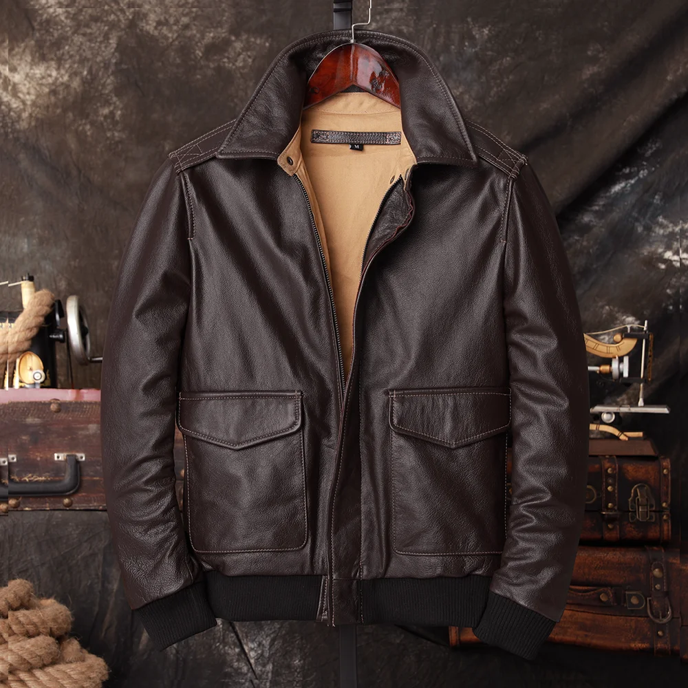 Jaket Kulit Asli Pilot Bomber  - Riding Jacket Leather ulasan dan harga