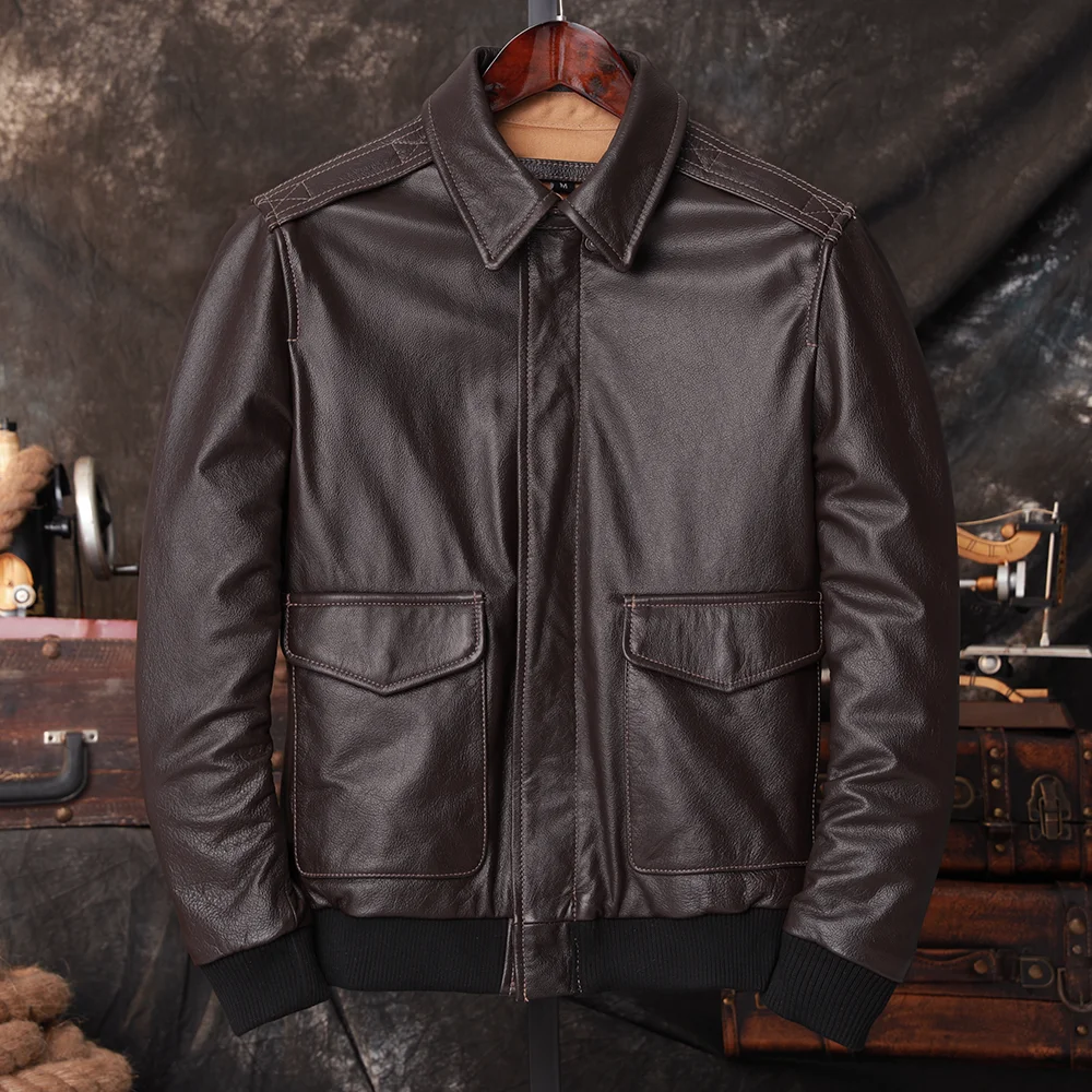 Jaket Kulit Asli Pilot Bomber  - Riding Jacket Leather ulasan dan harga