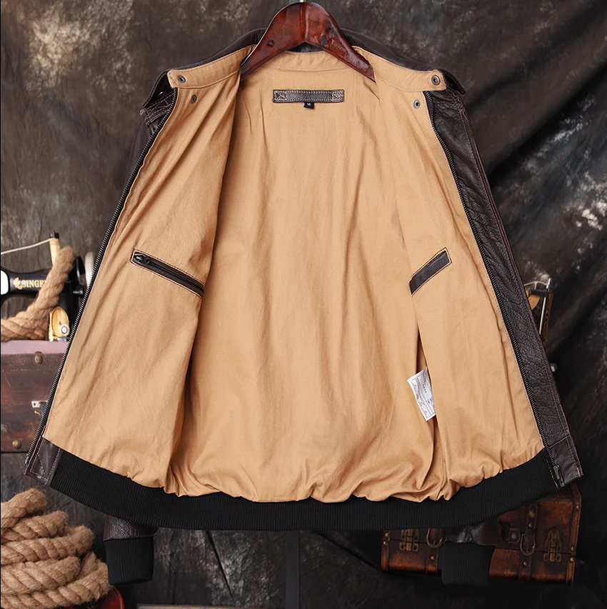 Jaket Kulit Asli Pilot Bomber  - Riding Jacket Leather ulasan dan harga