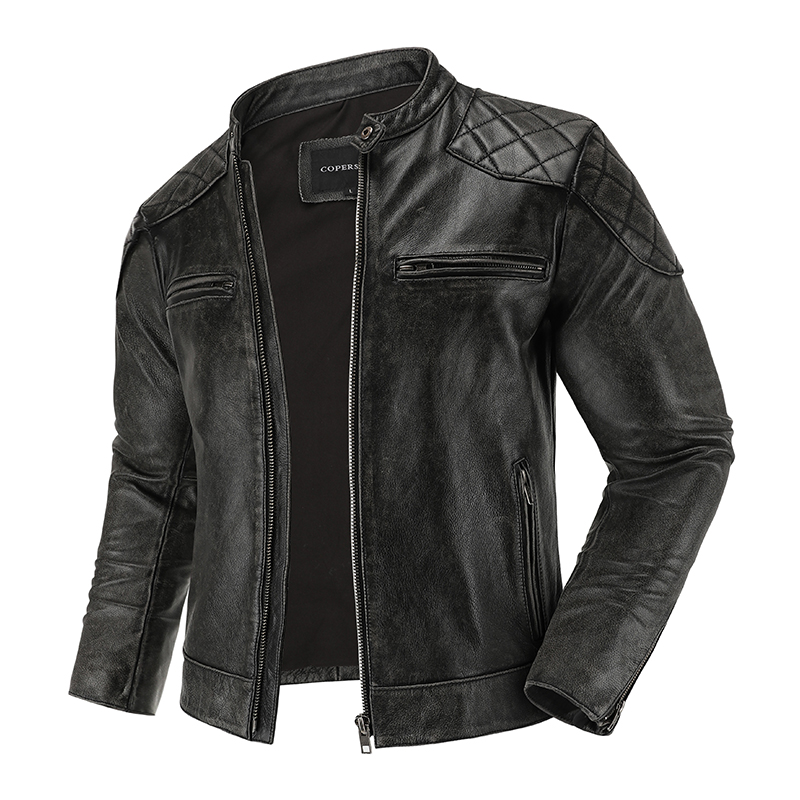 Jaket kulit Retro pakaian berk - Riding Jacket Leather ulasan dan harga