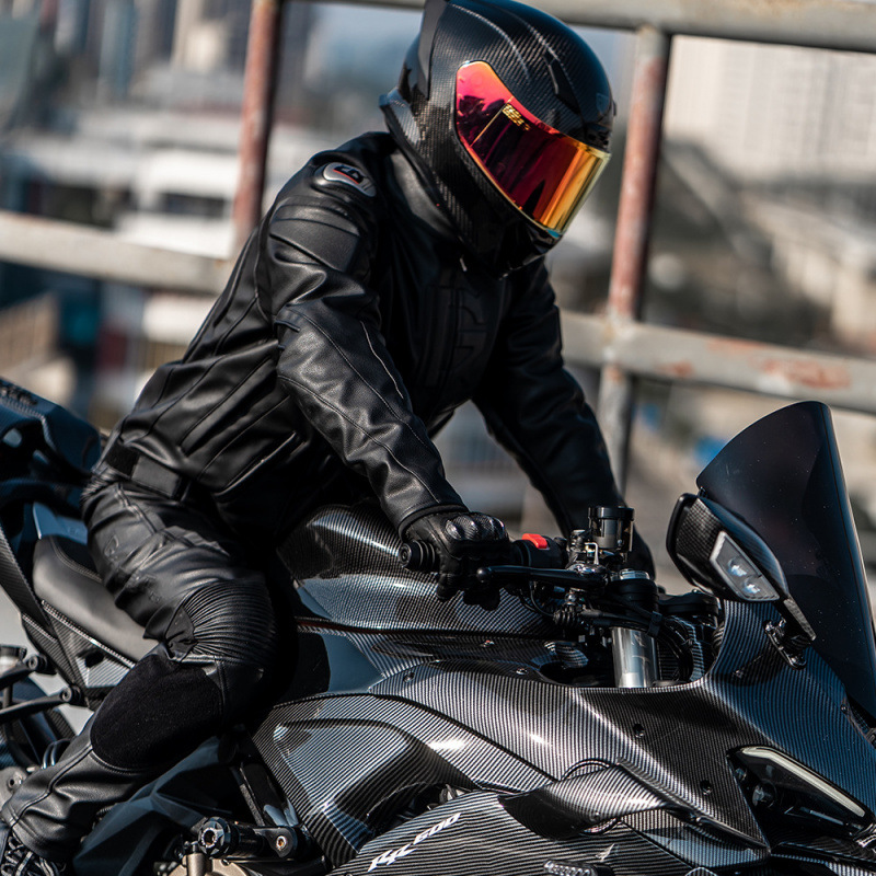 Setelan Jaket dan Celana Kulit - Riding Jacket Leather ulasan dan harga