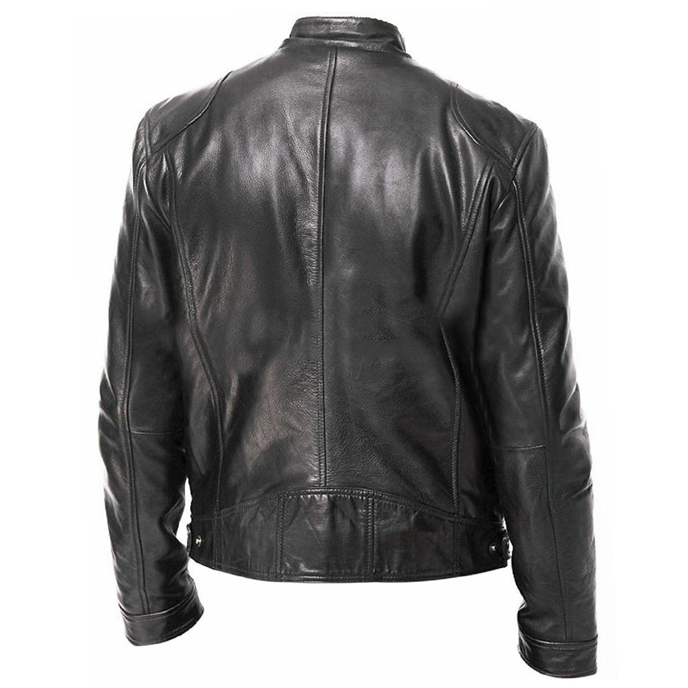 Jaket kulit PU pria, pakaian b - Riding Jacket Leather ulasan dan harga