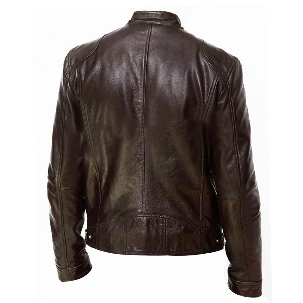 Jaket kulit PU pria, pakaian b - Riding Jacket Leather ulasan dan harga